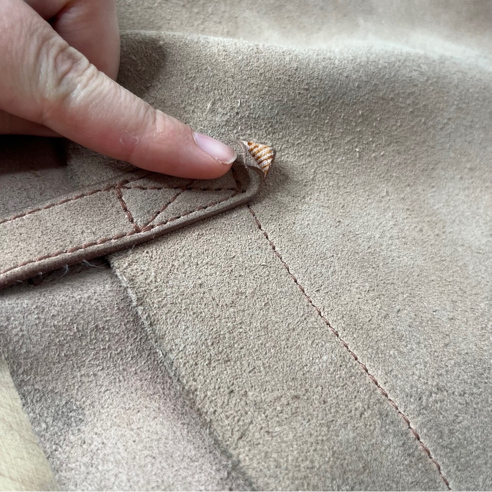 Madewell Transport Tote beige brushed leather *worn* - Picture 12 of 15